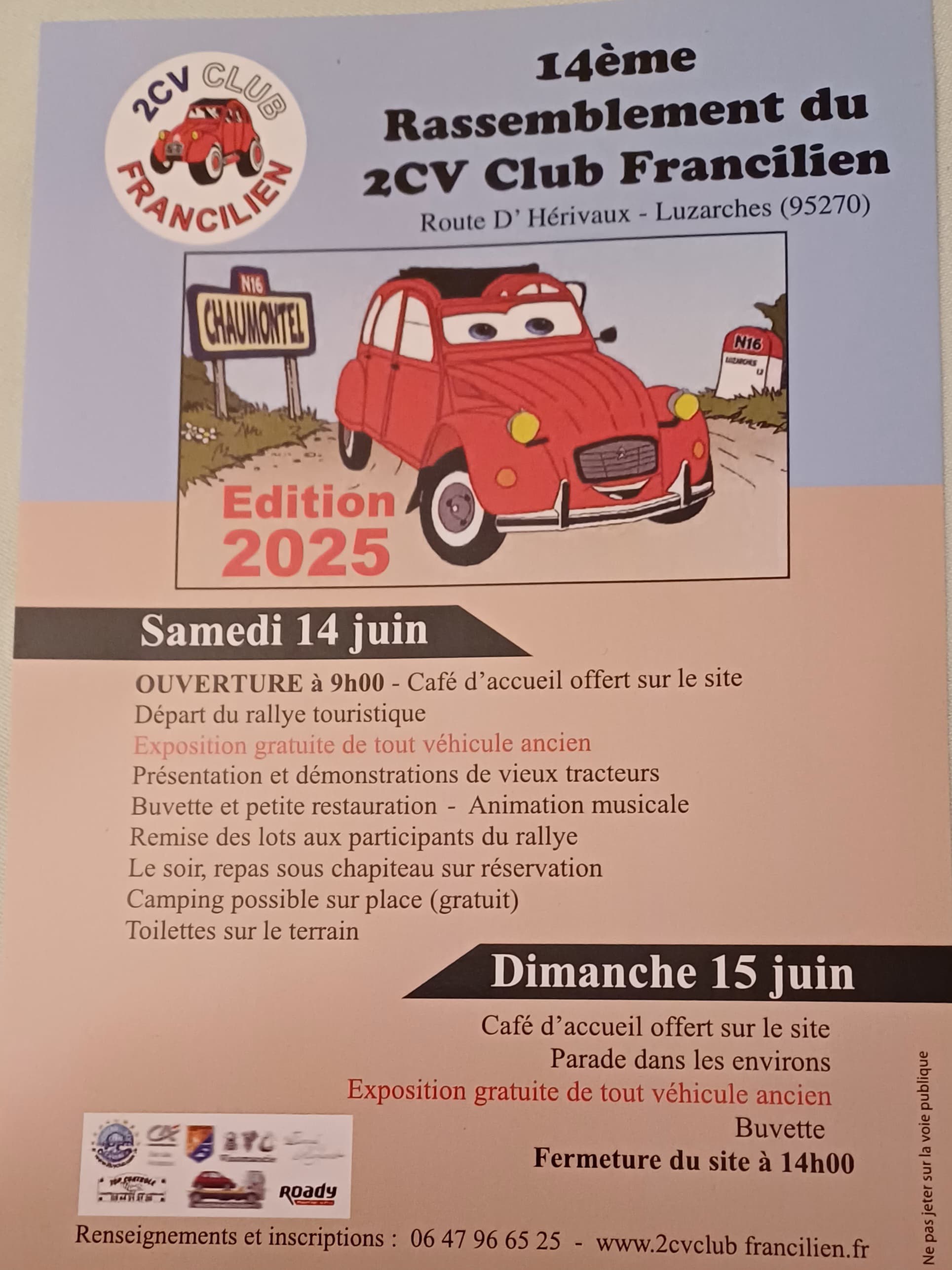 14ème Rassemblement 2CV Francilien - Luzarches - 2025