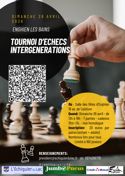 Tournoi interg&eacute;n&eacute;rationnel &eacute;checs Enghien 2026