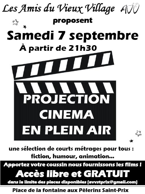 Cinéma plein air à Saint-Prix