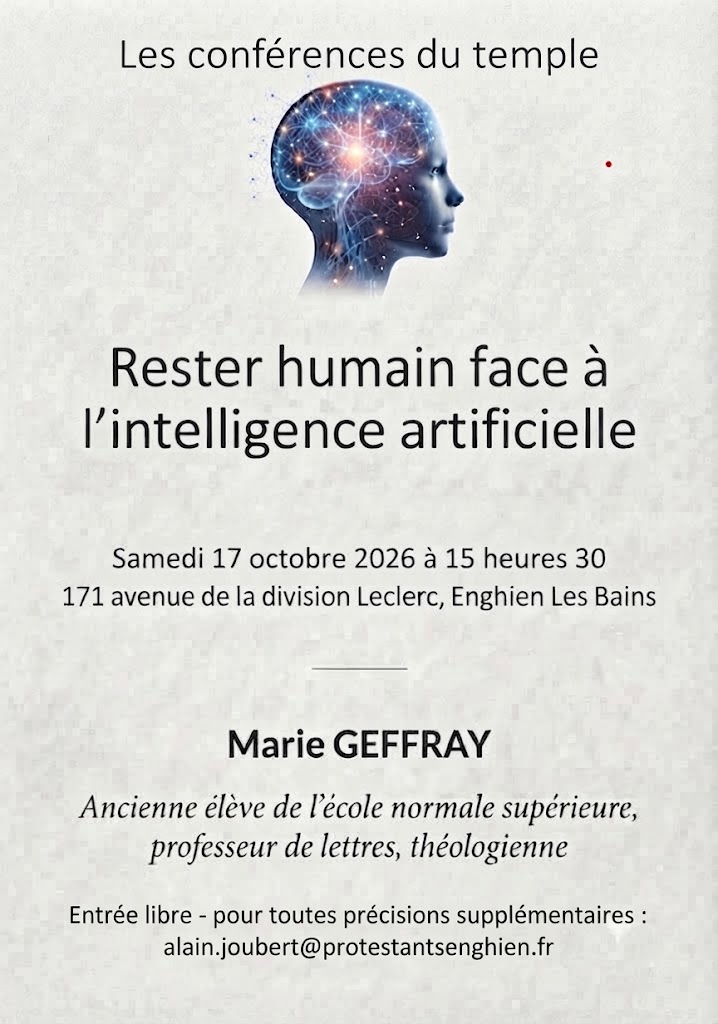 Conf&eacute;rence Marie Geffray - 17 octobre 2026 - Enghien