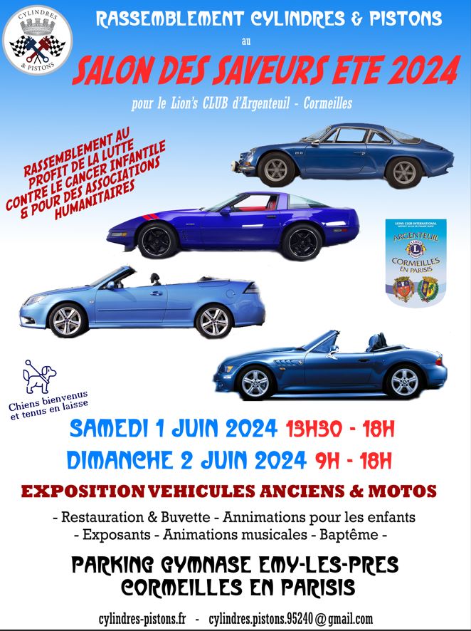 Salon des saveurs été 2024 - Cormeilles - 1er et 2 juin 2024