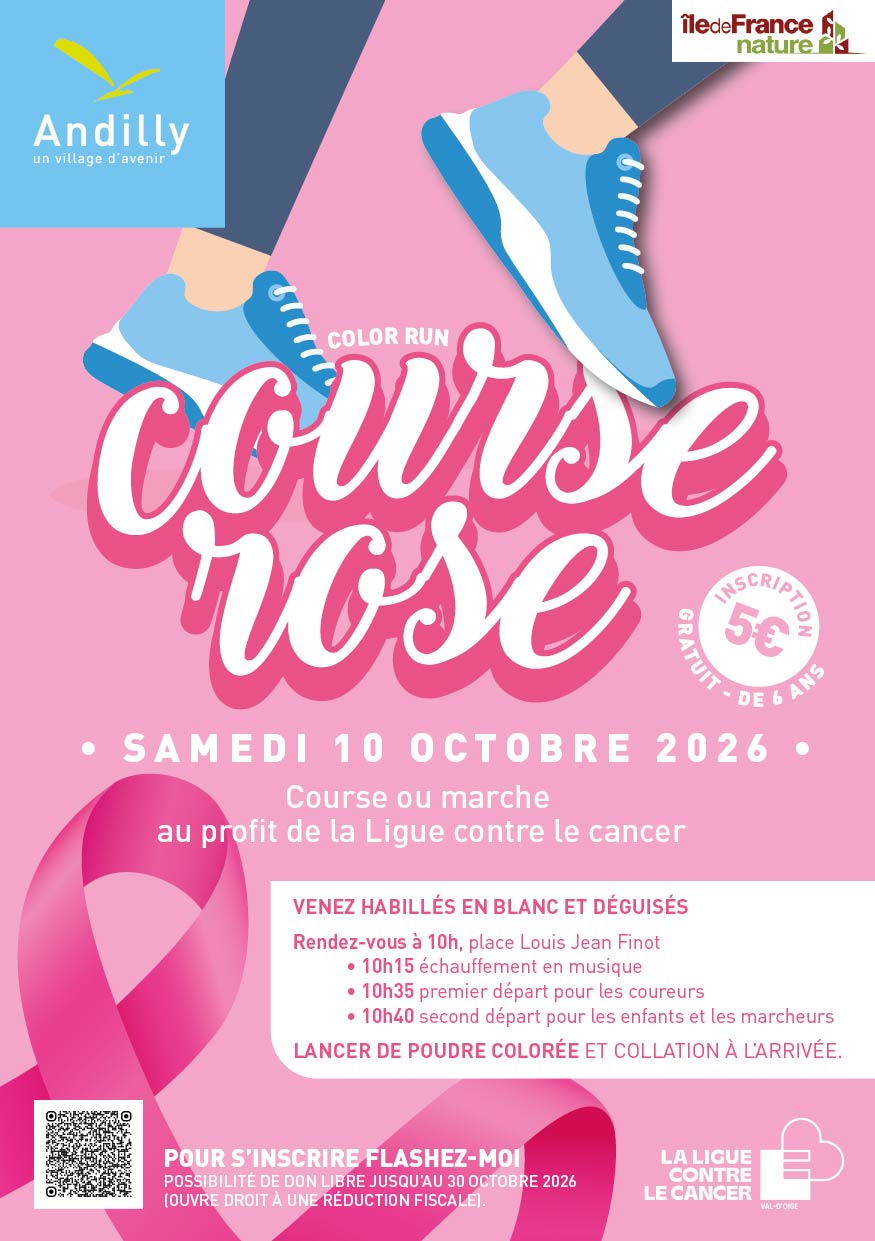 Course rose Andilly - 10 octobre 2026
