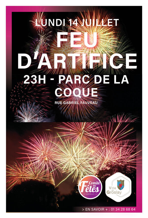 Feux artifice Groslay 2025