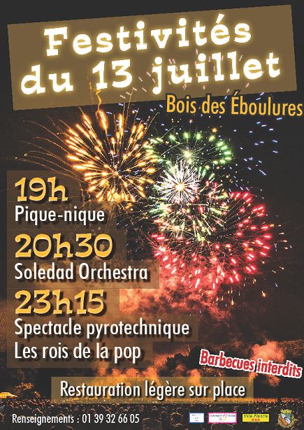 FEU D'ARTIFICE à FRANCONVILLE - 13 JUILLET 2017