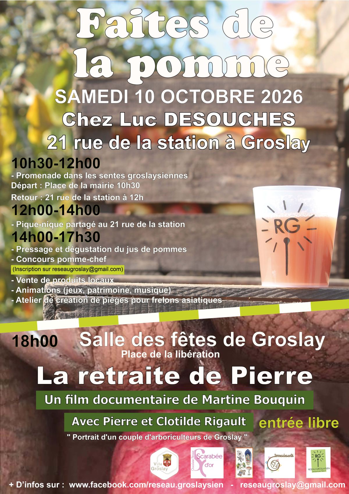 Faites de la pomme Groslay - 10 octobre 2026 Faites de la pomme Groslay - 10 octobre 2026