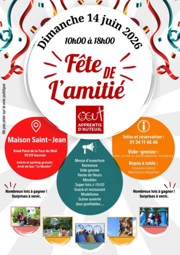F&ecirc;te de l'amiti&eacute; - 14 juin 2026 - Sannois