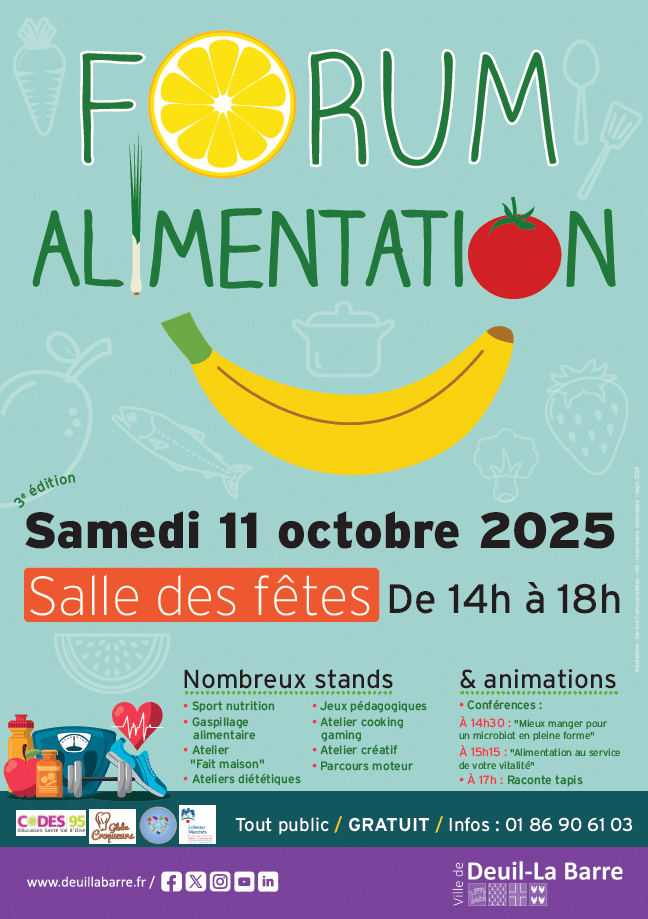 Forum alimentation Deuil-la-Barre 11 octobre 2025