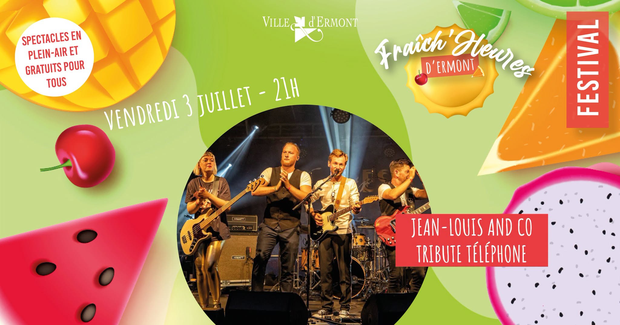 Fra&icirc;ch'Heures Ermont 2026 - Tribute T&eacute;l&eacute;phone