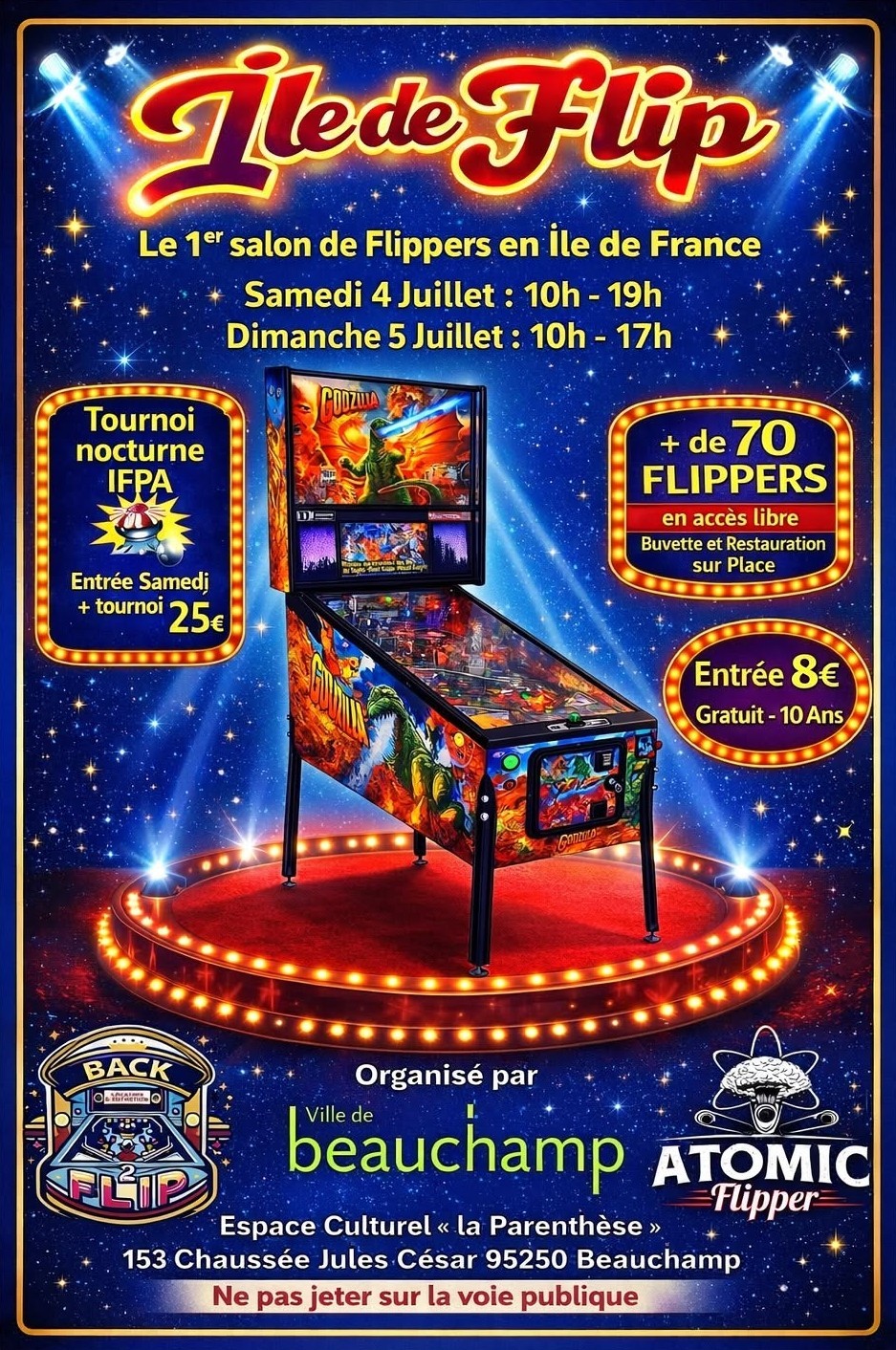 Ile de Flip - Beauchamp - 4 et 5 juillet 2026
