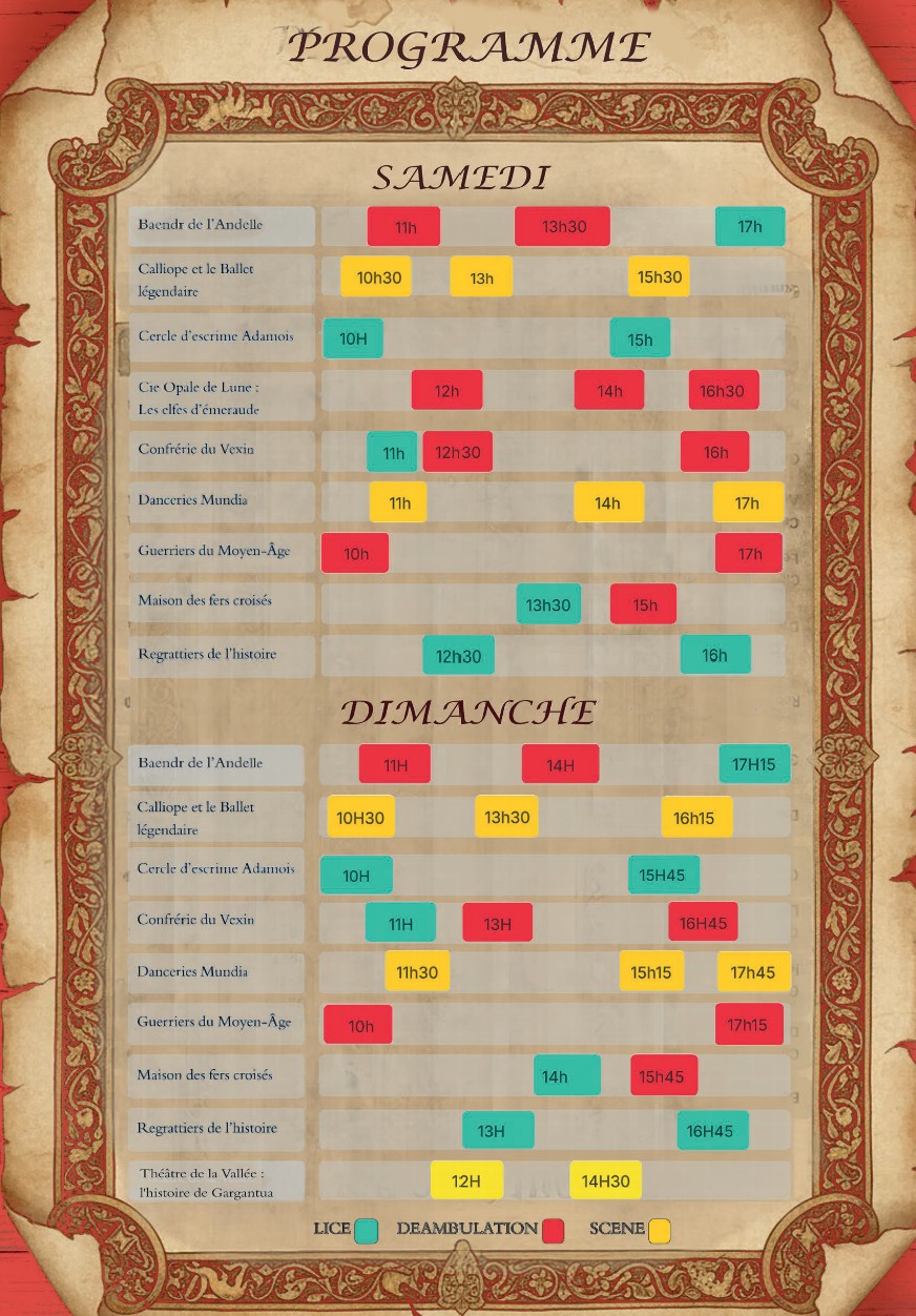 Programme Méréviales à Mériel - 2025
