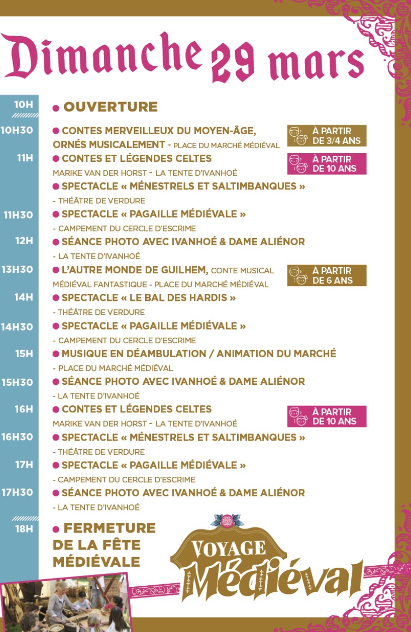 Voyage m&eacute;di&eacute;val - Montmagny - 2026 - dimanche