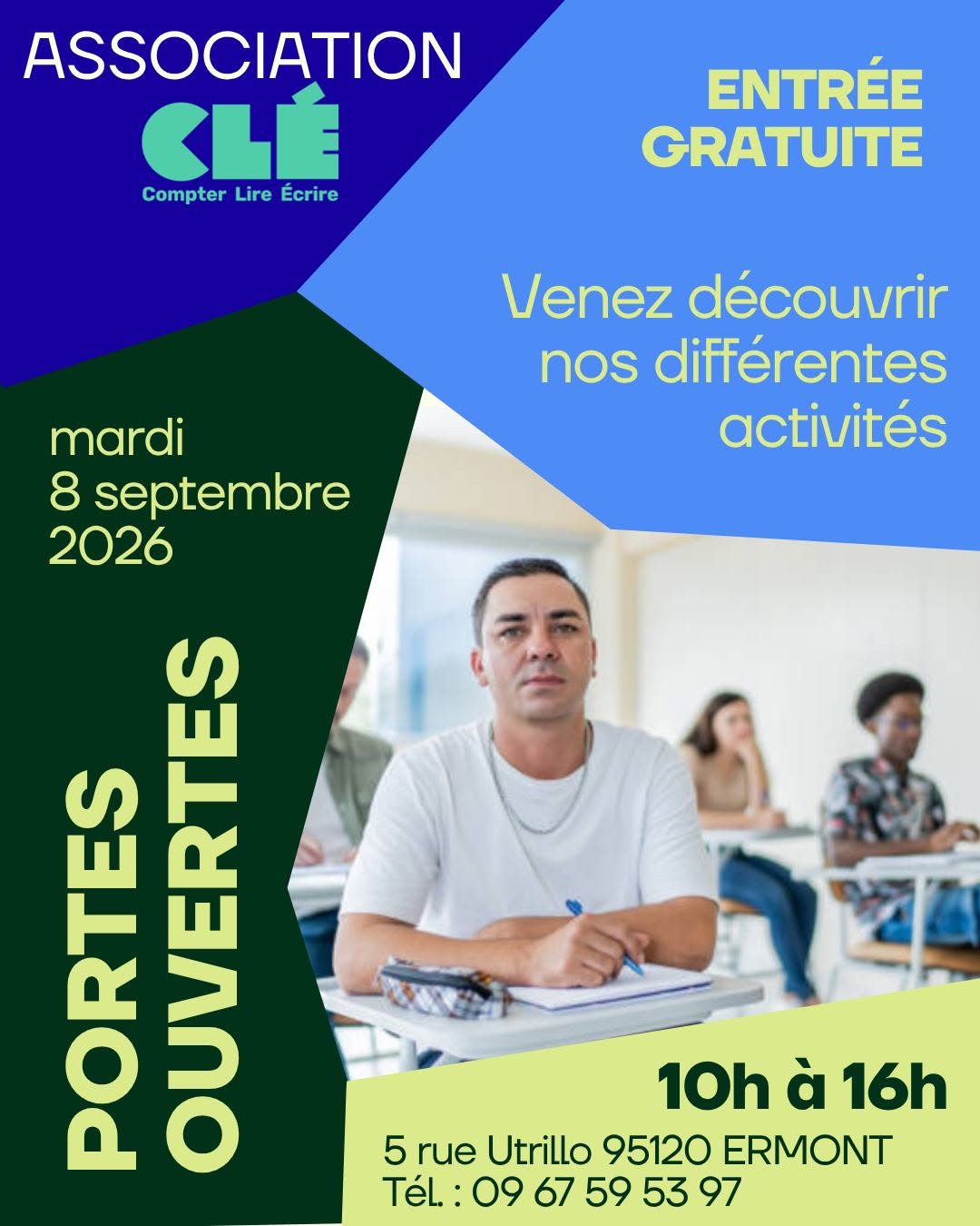 Portes ouvertes associations Cl&eacute; - 8 septembre 2026