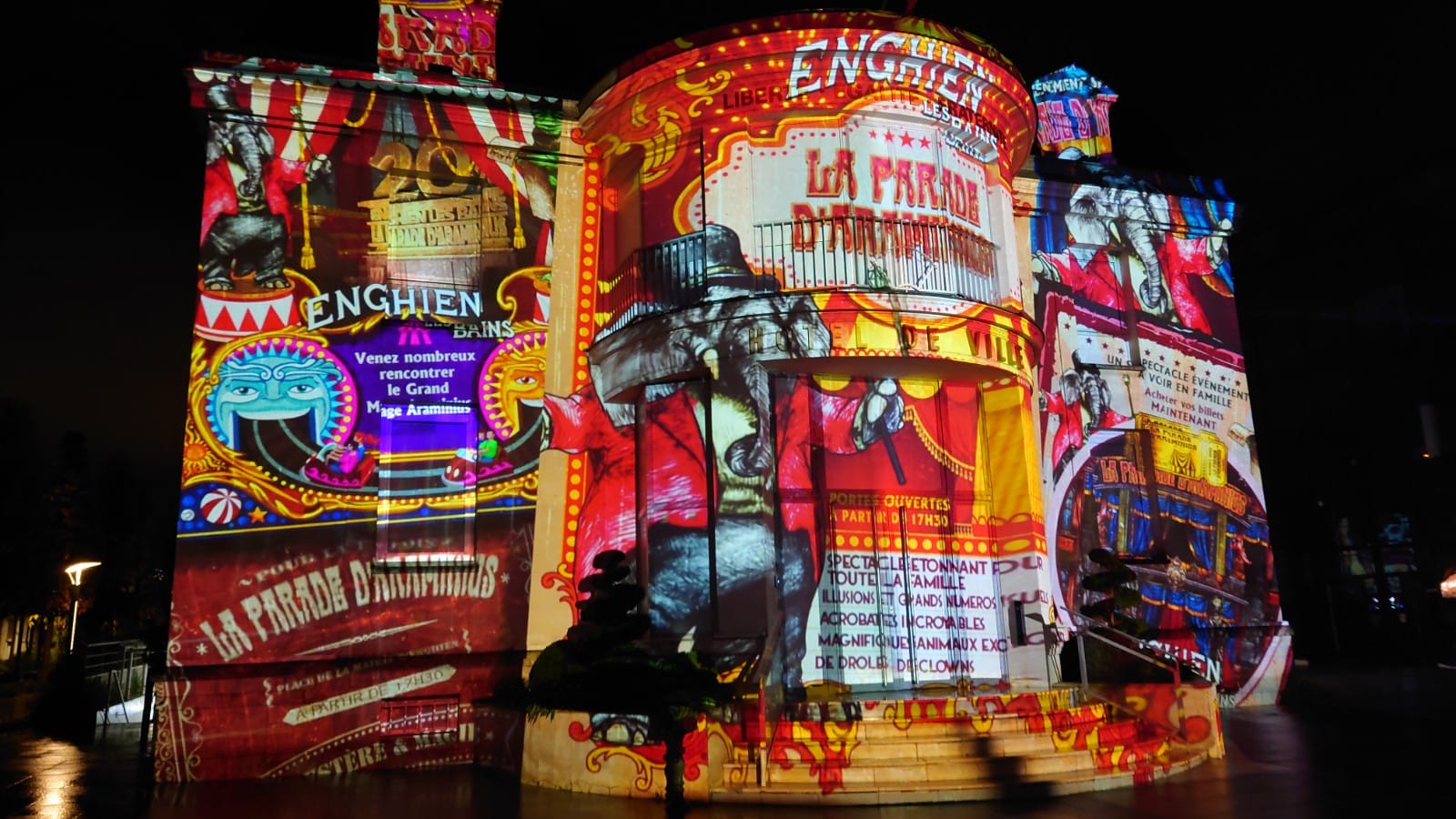 Projections monumentales Enghien 2021 (Photo Marc Cassan)