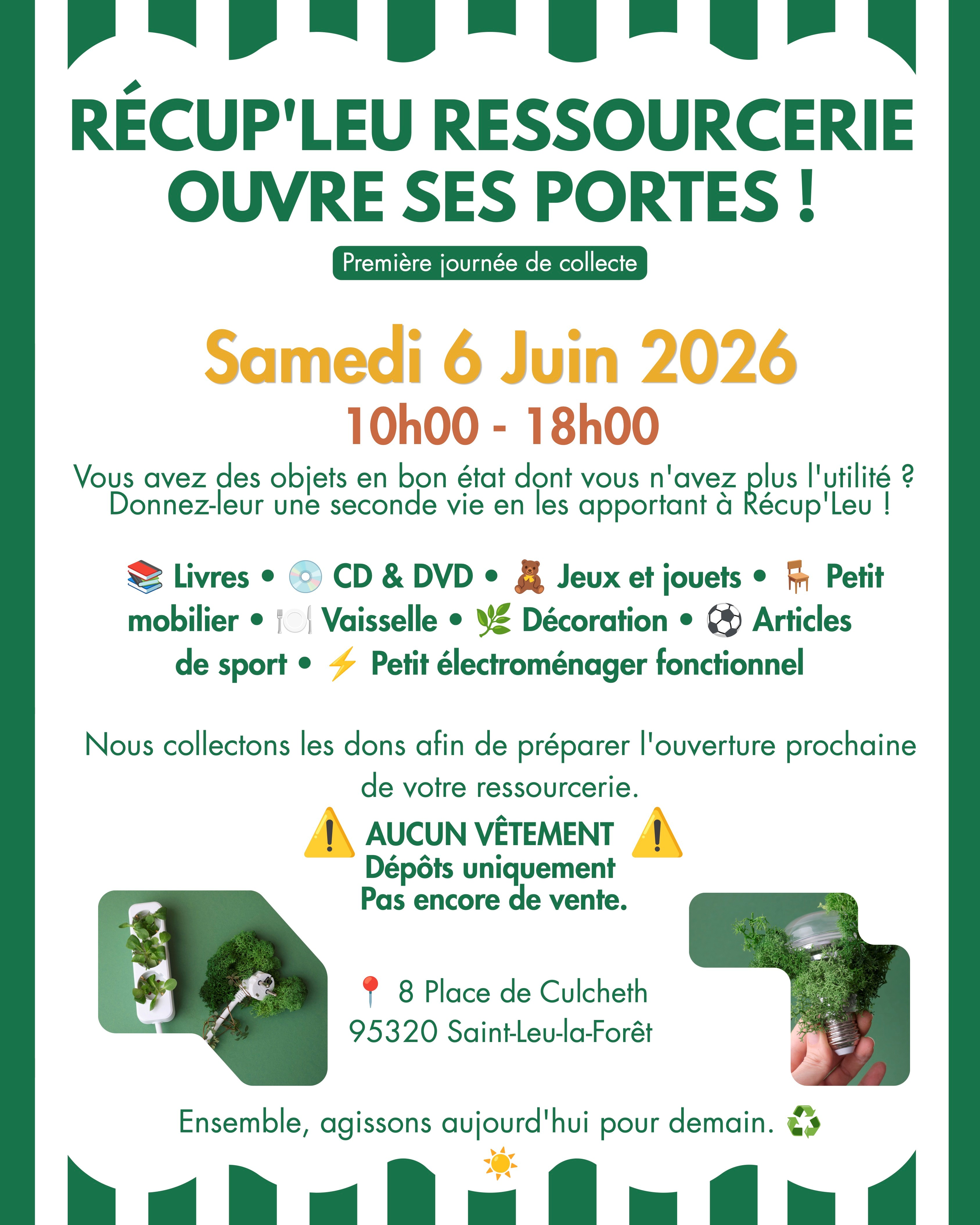 R&eacute;cup'Leu ressourcerie - 6 juin 2026