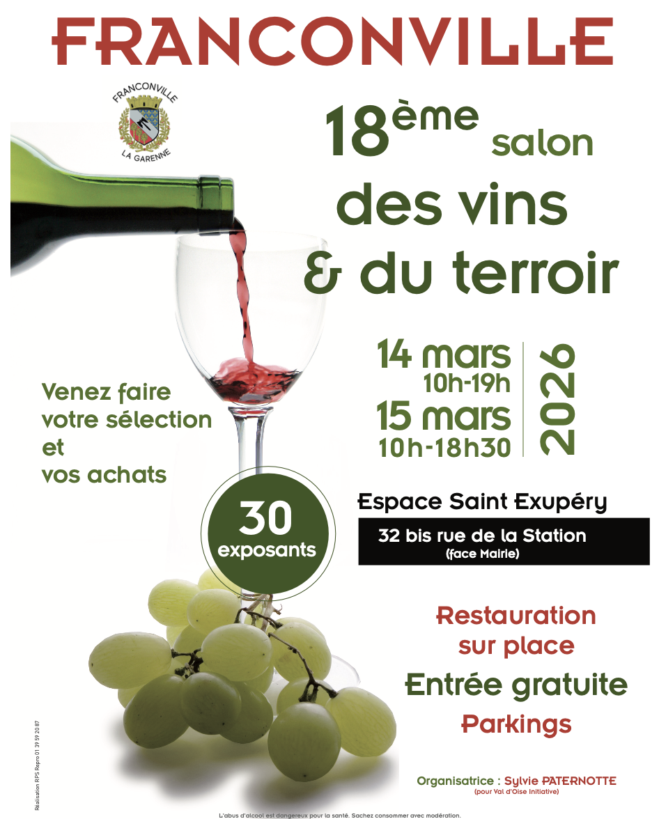 Salon des vins et du terroir - Franconville les 14 et 15 mars 2026