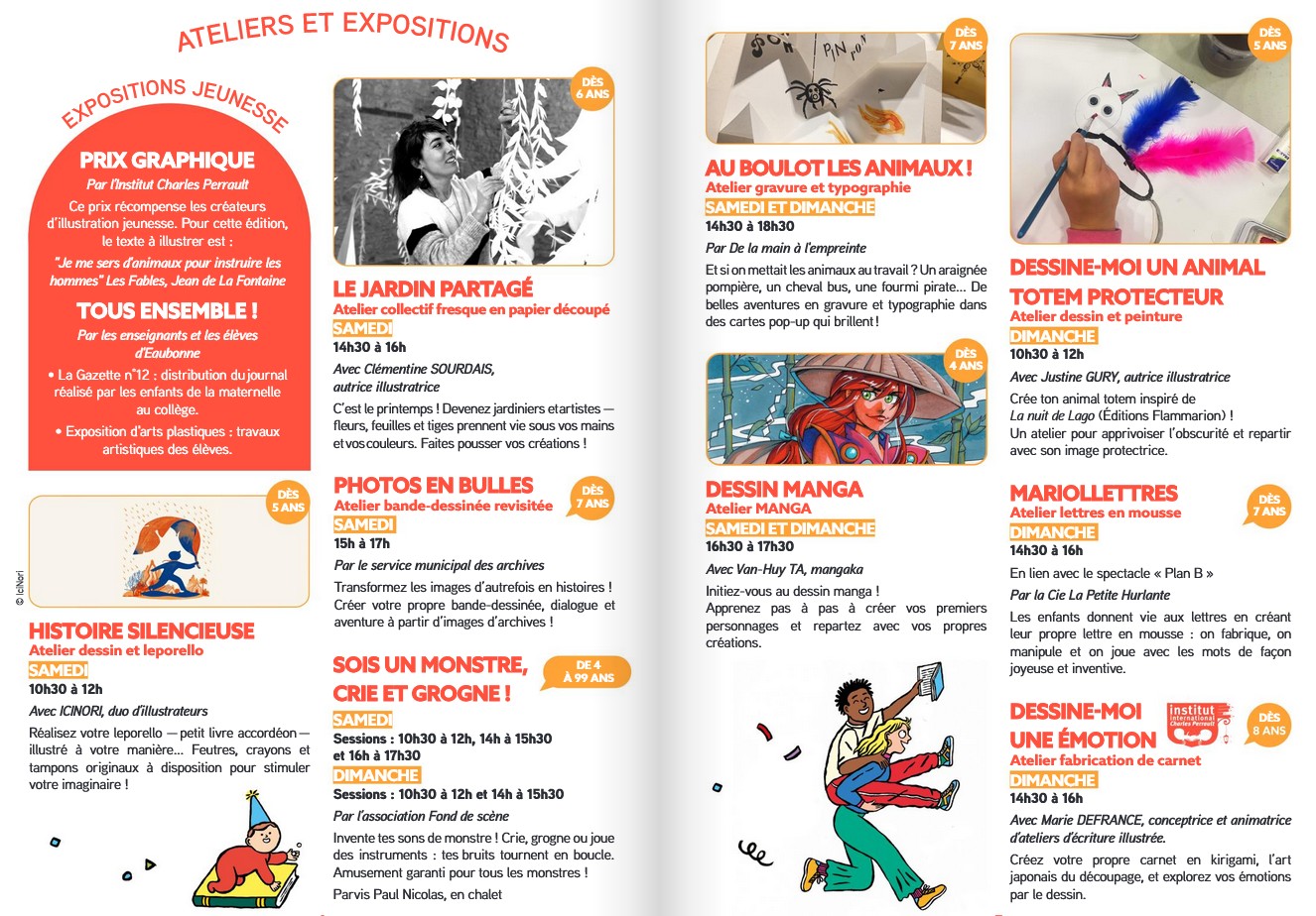 Programme Salon du Livre Jeunesse Eaubonne 2026