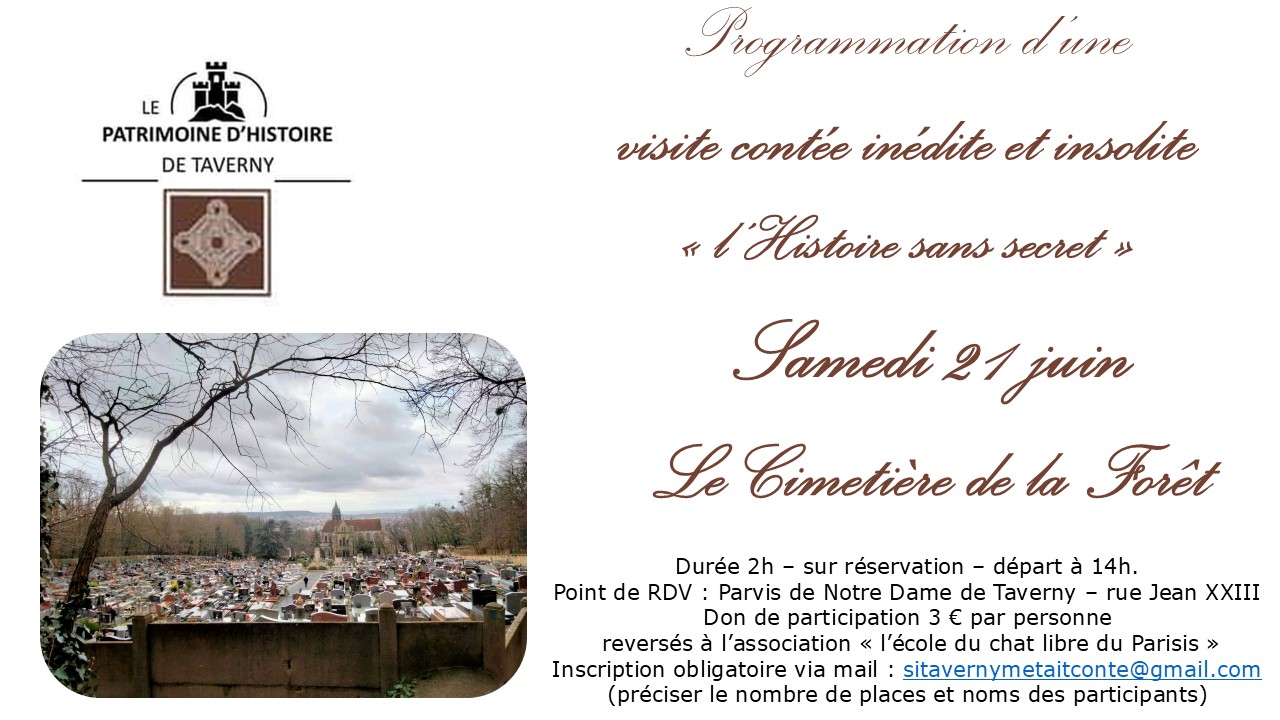 Visite guidée cimetière Taverny - 2025