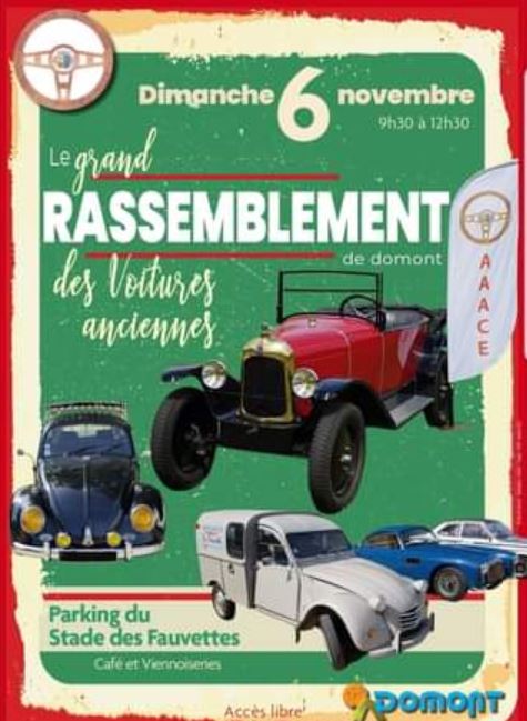 Rasemblement vehicules anciens à Domont
