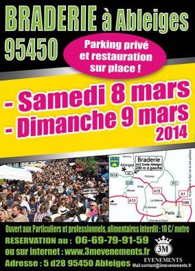 BRADERIE A ABLEIGES 8 ET 9 MARS 2014