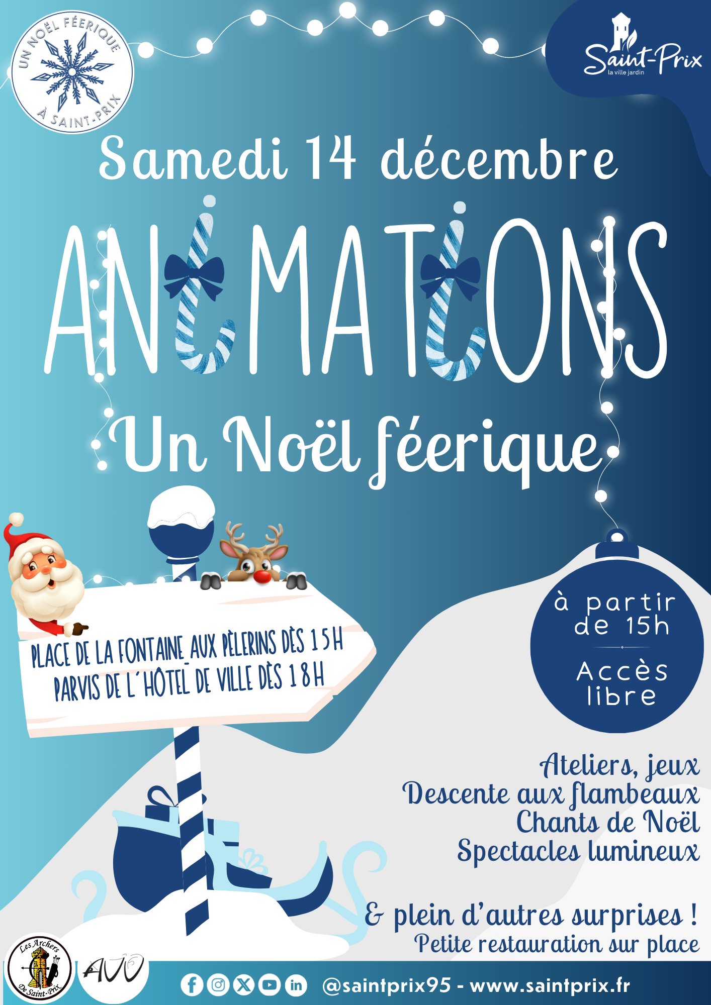 Animations Noël 2024 - Saint-Prix