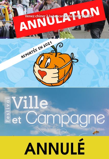 Evénements annulés