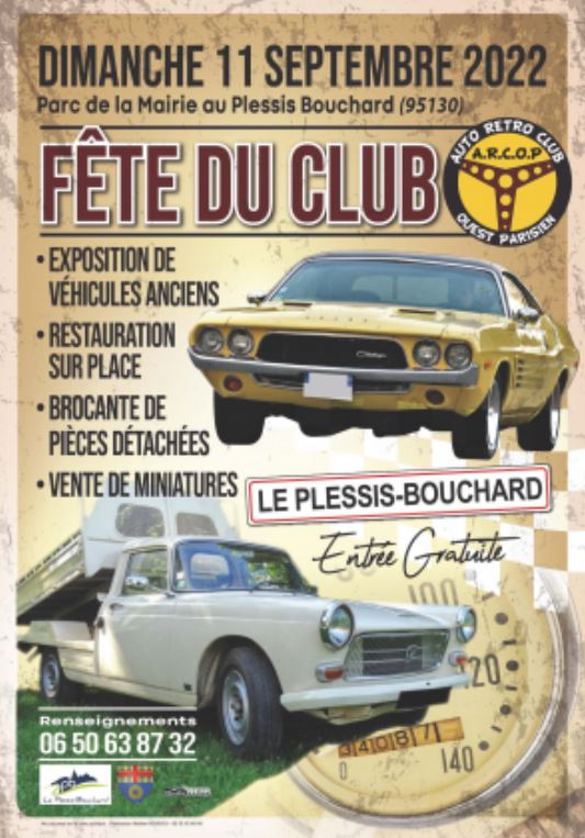 Rassemblement voitures anciennes - Plessis Bouchard