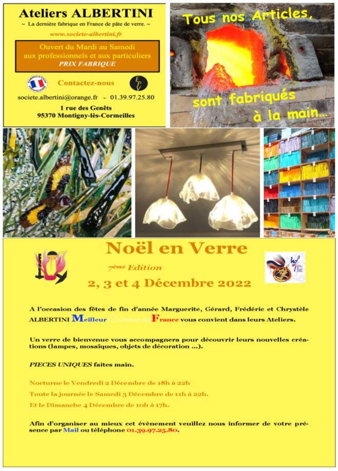Noël en verre - Ateliers Albertini