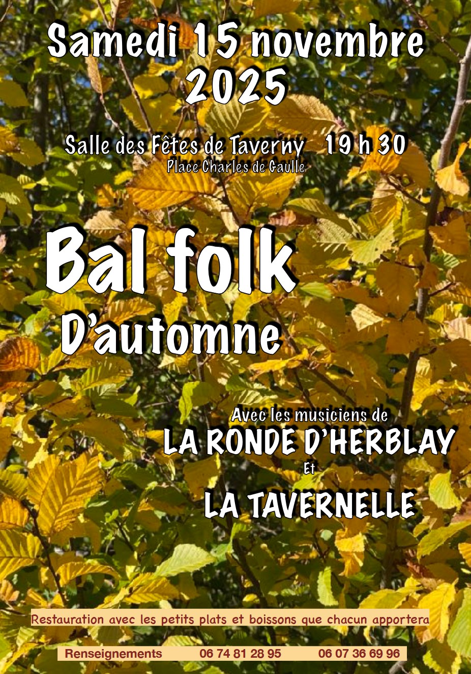 Bal folk automne - Taverny - 15 novembre 2025