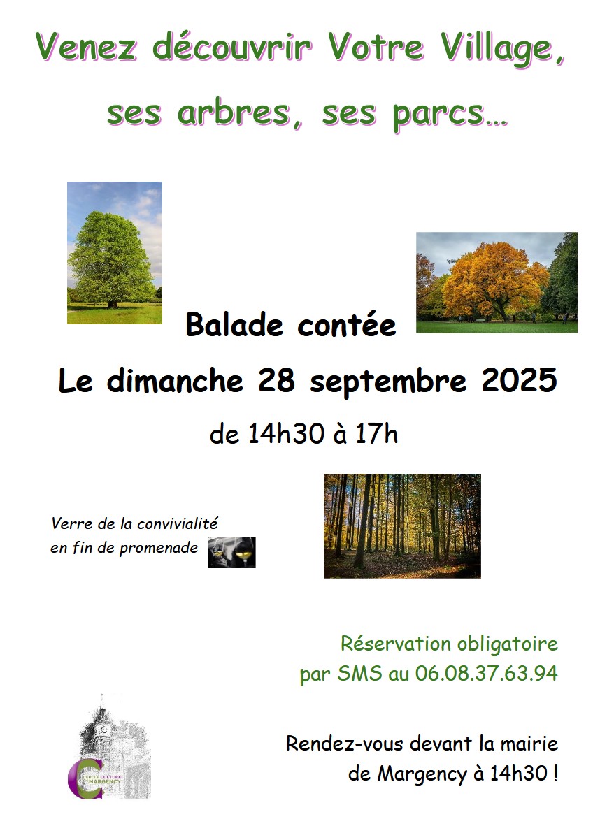 Balade contée Margency - 28 septembre 2025