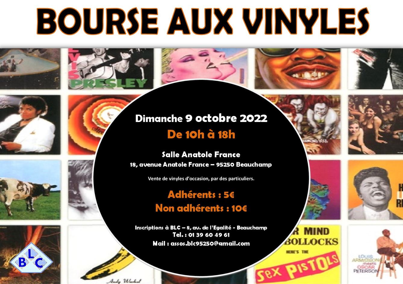 Bourse aux vinyles Beauchamp - 9 octobre 2022