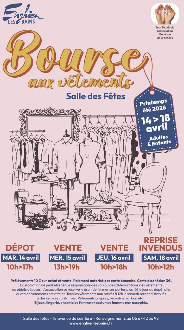 Bourse aux v&eacute;tements Enghien - 2026
