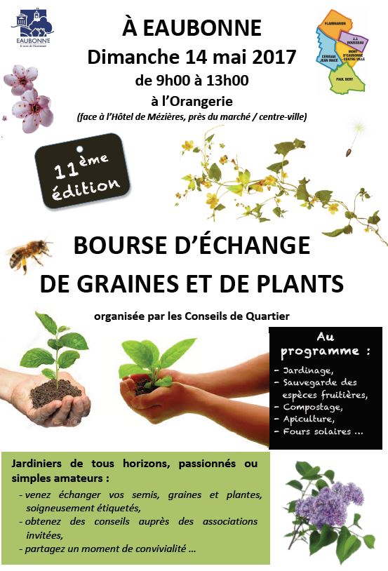 Bourse d'échange de graines et de plants à Eaubonne
