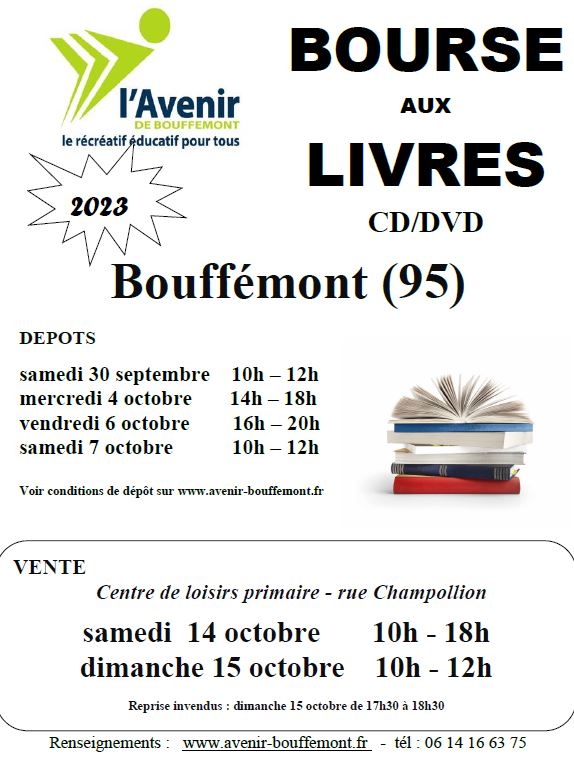 Bourse aux livres Bouffémont 2023