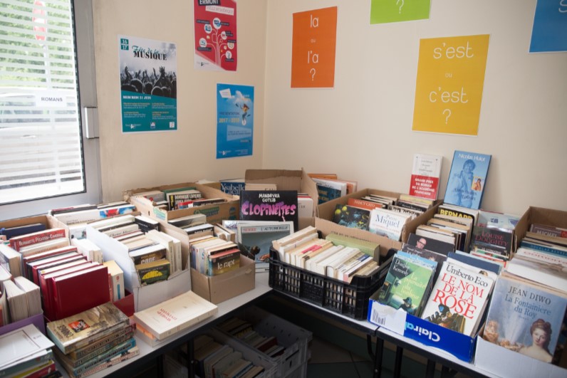 Bourse aux livres de l'association CLé à Ermont