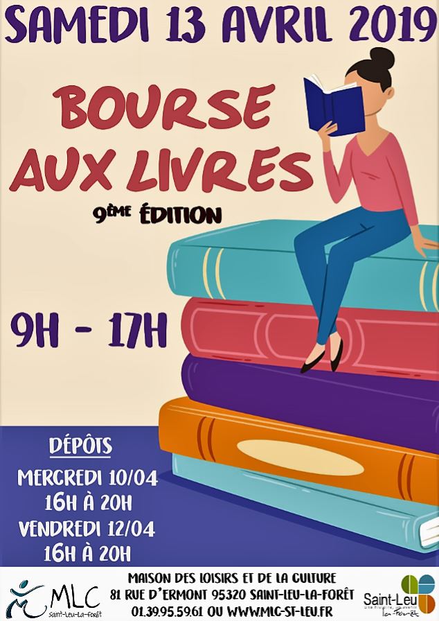 Bourse aux livres à saint-Leu le 13 avril 2019