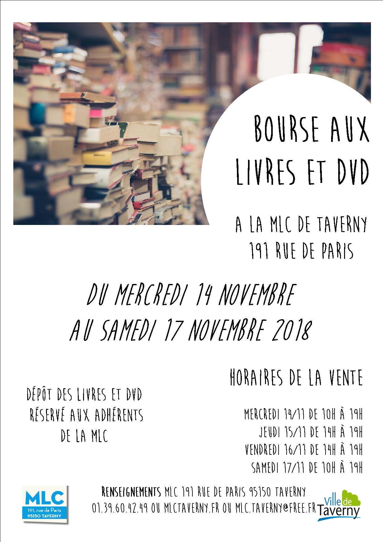 Bourse aux livres de Taverny 2018
