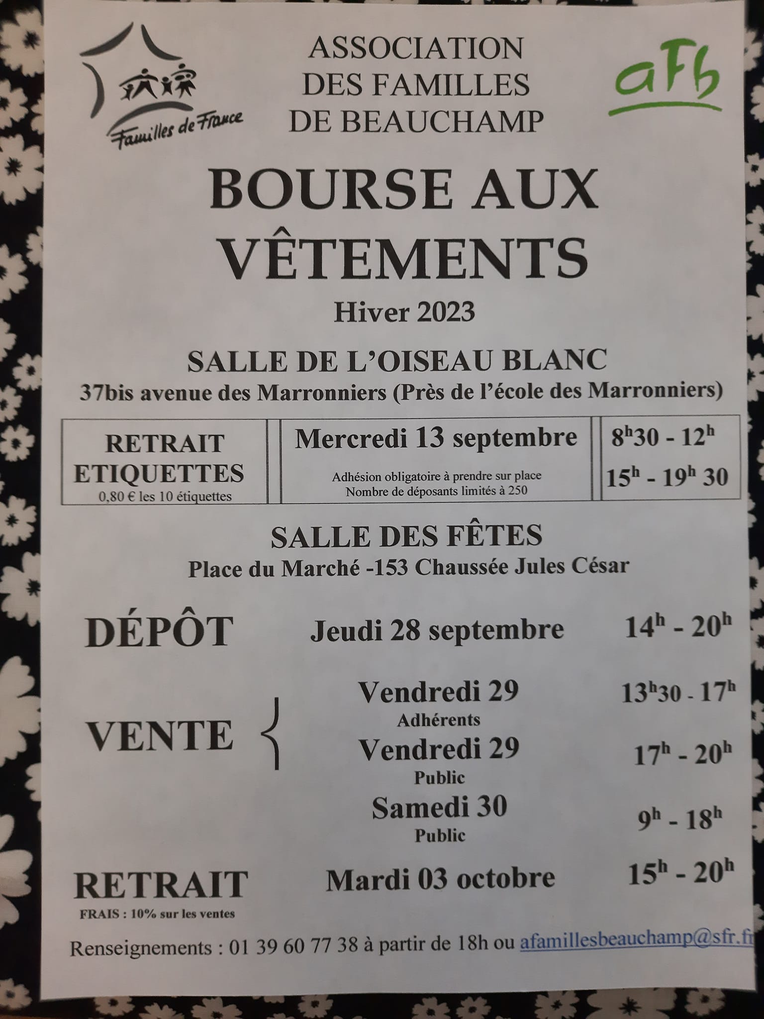 Bourse aux vêtements à Beauchamp - 2023