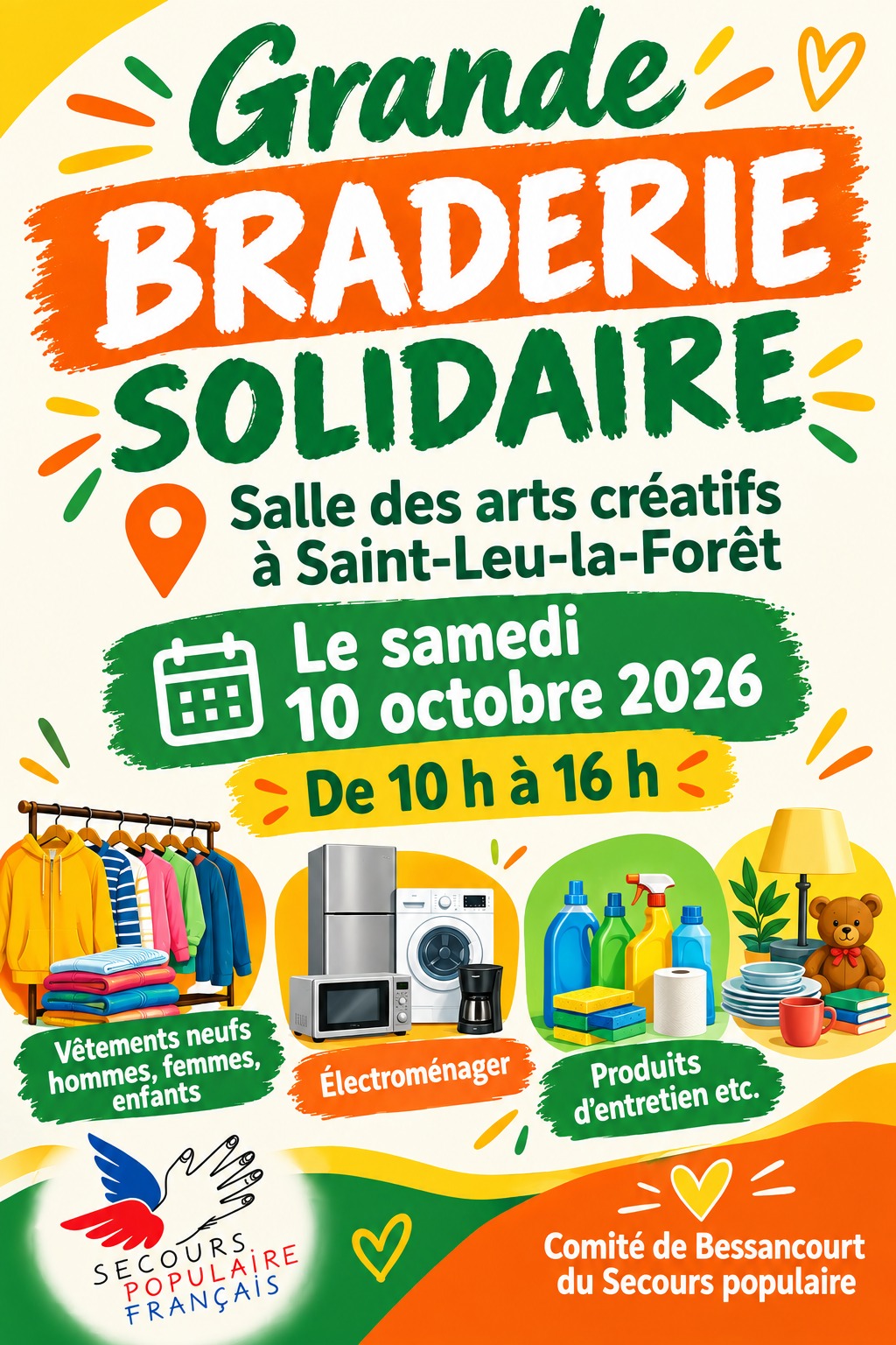 Grande braderie solidaire - Saint-Leu-la-For&ecirc;t