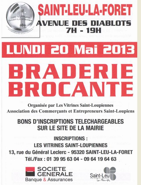 BROCANTE SAINT LEU LE 20 MAI 2013