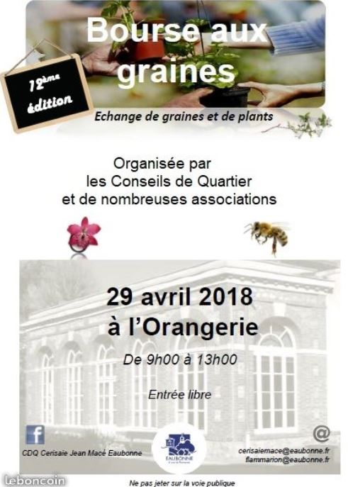 NOURSE AUX GRAINES à EAUBONNE le 29 avril 2018