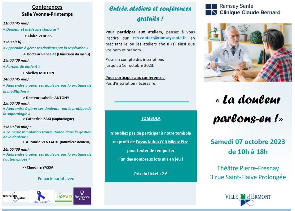 Programme journée spéciale douleur à Ermont
