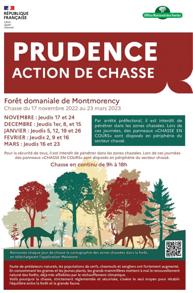 Journées de chasse 2022 - 2023 - Forêt de Montmorency
