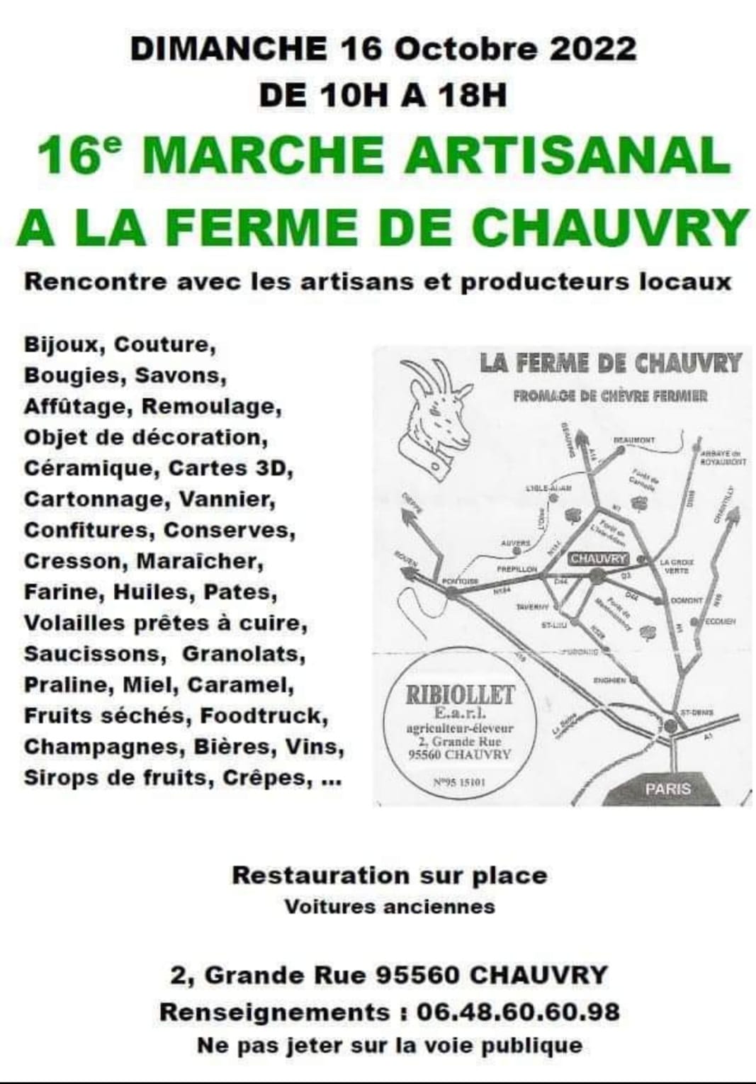 Marché artisanal de la ferme de Chauvry - 2022