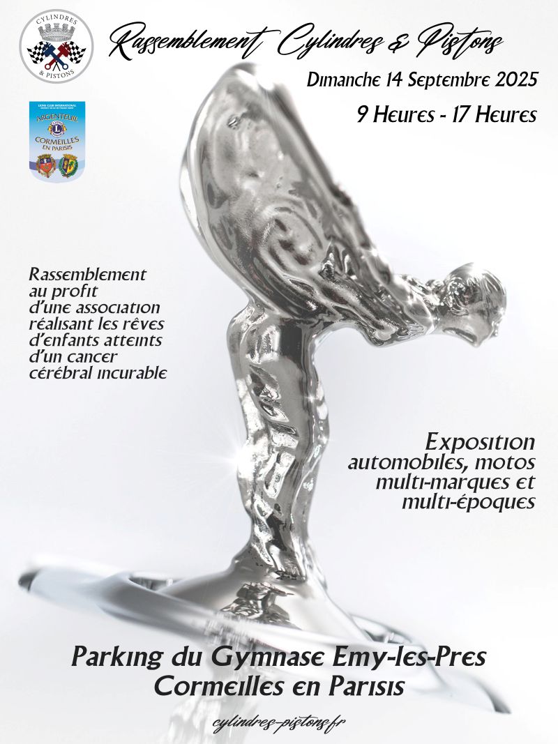 Rassemblement Cylindres et Pistons - 14 septembre 2025