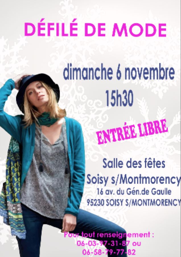 DEFILE DE MODE à Soisy-sous-Montmorency