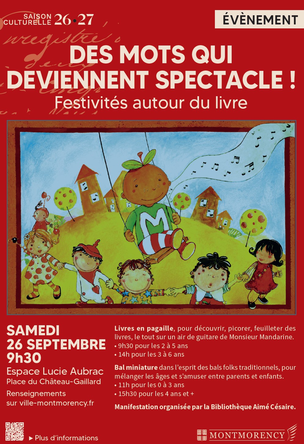 Des mots qui deviennent spectacle