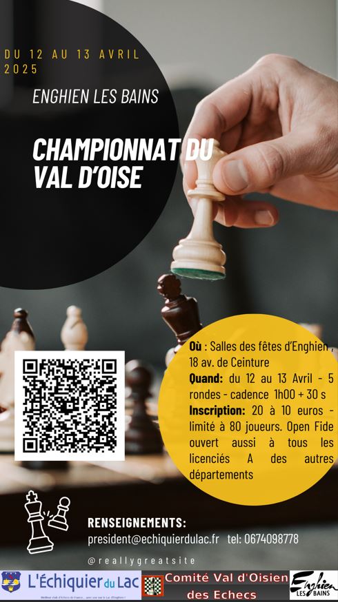 Echecs Enghien - 12 et 13 avril 2025