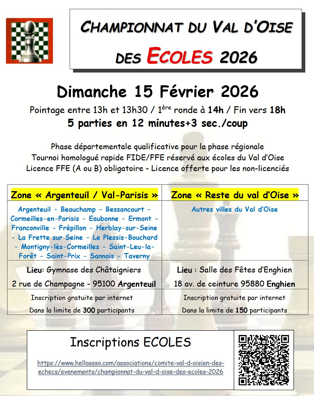 Echecs - 15 f&eacute;vrier 2026