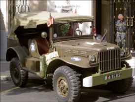Exposition de véhicules militaires