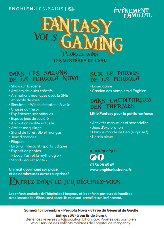 Fantasy game Enghien 15 novembre 2025